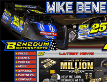 Tablet Screenshot of benedummotorsports.com